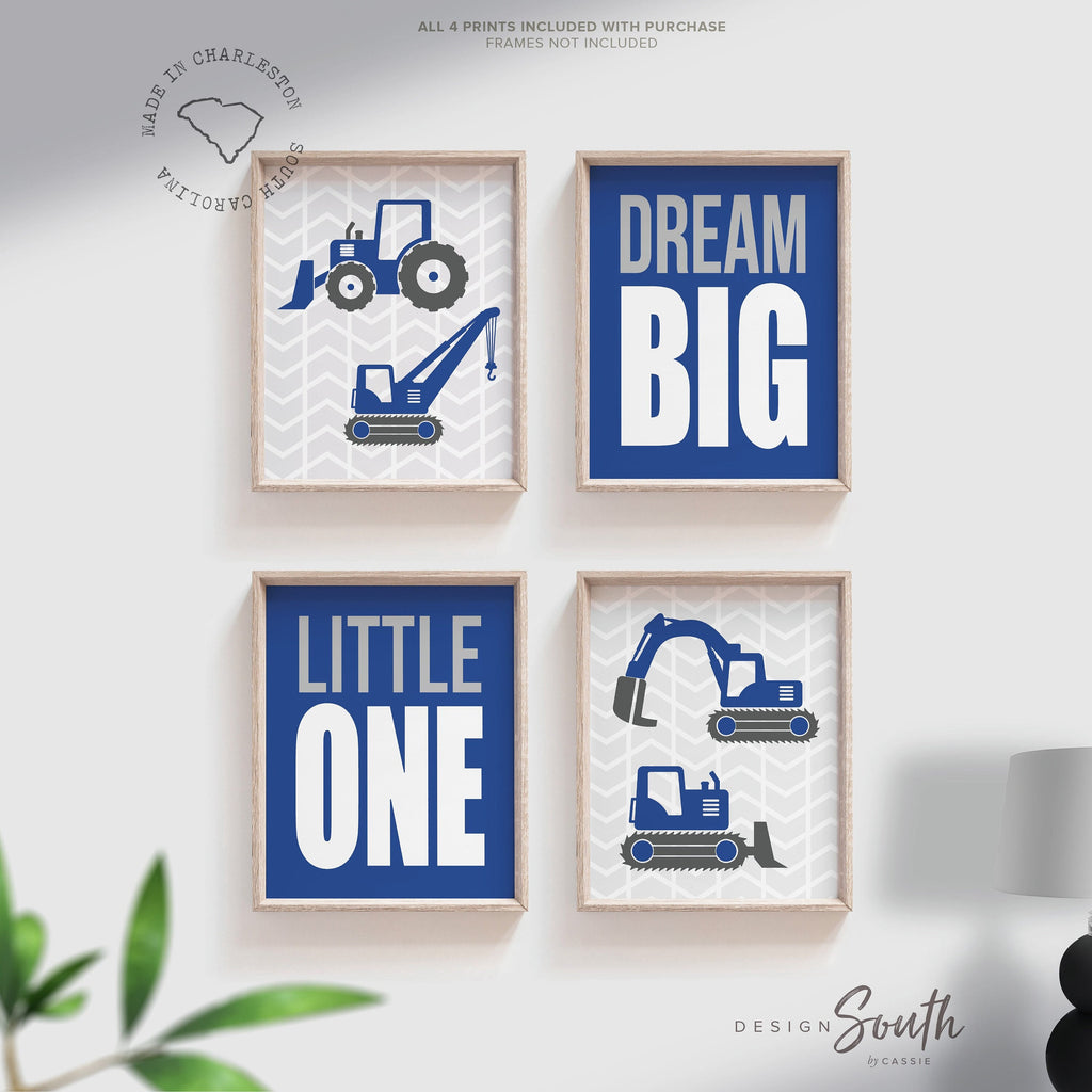 Under construction nursery, baby construction art, construction trucks for boys, builder's art, builder's decor, boys construction bedroom