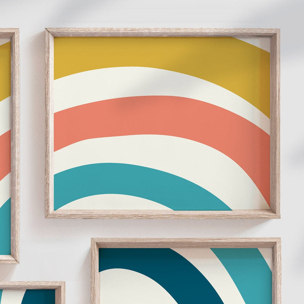 Neutral nursery decor boho neutral tones, kids neutral playroom wall art, neutral boho rainbow for kids baby children, art gender neutral