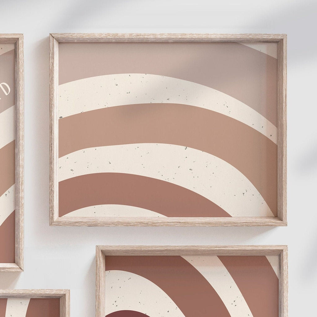 Kids room wall art, nursery prints, boho baby nursery decor, gender neutral nursery, playroom neutral color scheme, modern neutral nursery