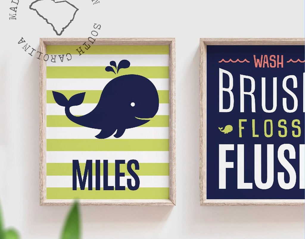 Boy girl bathroom, boy girl bathroom whales, boy girl bathroom wall art, kids bathroom, kids bathroom wall decor, whale bathroom boy girl