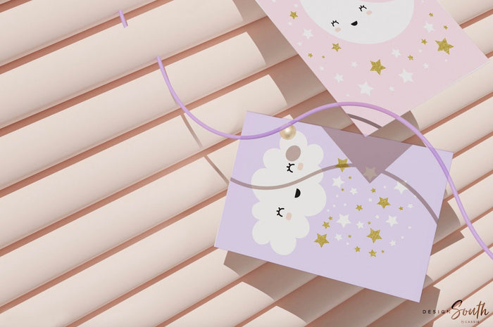 Sister bedroom pink lilac, sister nursery moon and stars, gold sparkle decor, nursery ideas two girls, gift for twin girls pink lilac purple