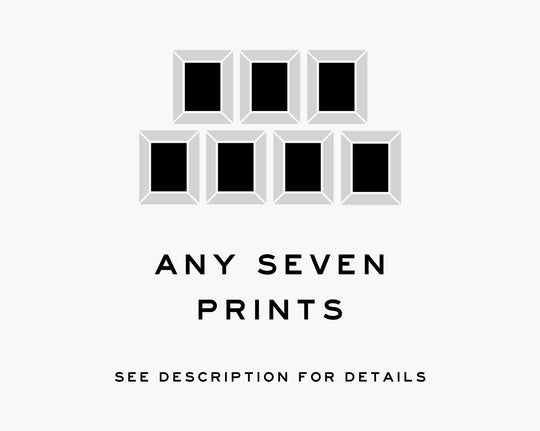 Any set of seven prints for design south, nursery decor for children, bathroom wall decor, girls decor, boys decor, twin nursery decor