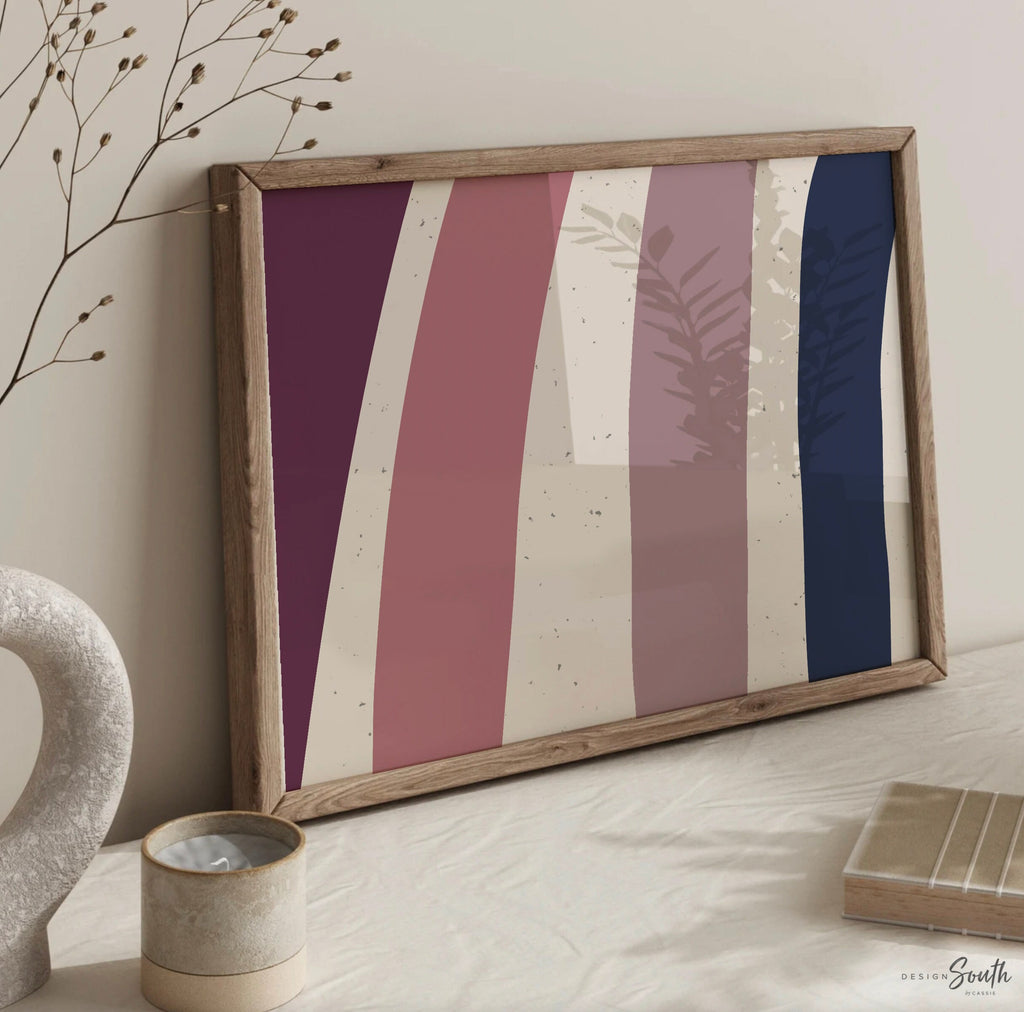 Mauve plum rose navy blue nursery theme, baby room wall art neutral mauve plum shades, mauve and navy nursery decor, plum nursery or bedroom