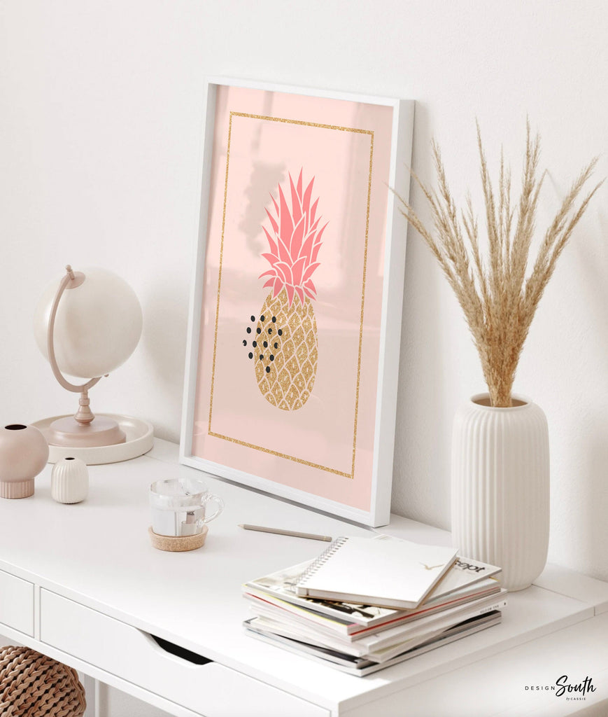 Coral gold flamingo nursery decor, girls nursery decor coral and gold, tropical nursery theme, girls tropical bedroom, wall decor coral gold