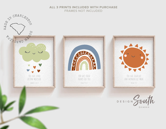 Christian nursery wall decor, bible verse wall art, nursery bible wall art, church nursery room decor, christian nursery or bedroom wall art