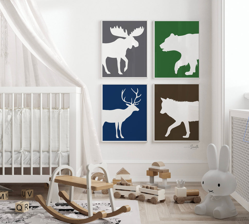 Boys room, hunting nursery, hunting deer bear, green brown blue, hunting playroom, hunting bathroom, kelly green boys bedroom, woodland boys