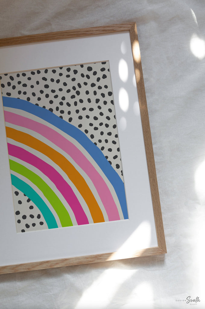 Its cool to be kind, kids wall art quote saying cool to be kind, colorful bright playroom art, bright playroom decor kindness affirmation