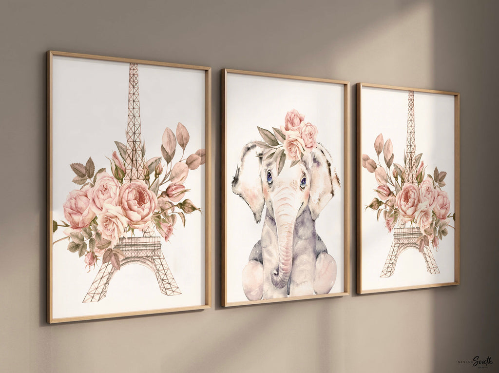 Paris nursery decor, Parisian themed girls room, baby girl art blush pink room decor, Paris girls bedroom, Parisian nursery decor wall art