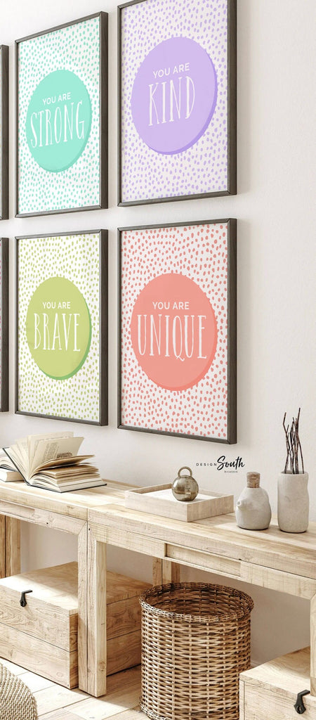 Modern kid art, children's wall art gender neutral, kids playroom decor ideas, neutral wall art for children, kid room prints, set 6 posters