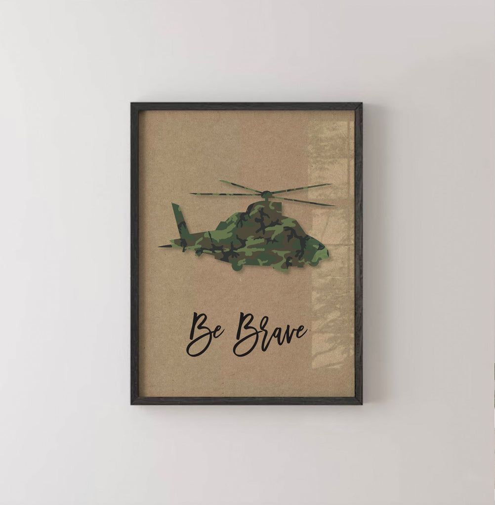 Army vehicles boys wall art set, soldier military tank truck helicopter, boys bedroom wall art print decor army marine troop, playroom army