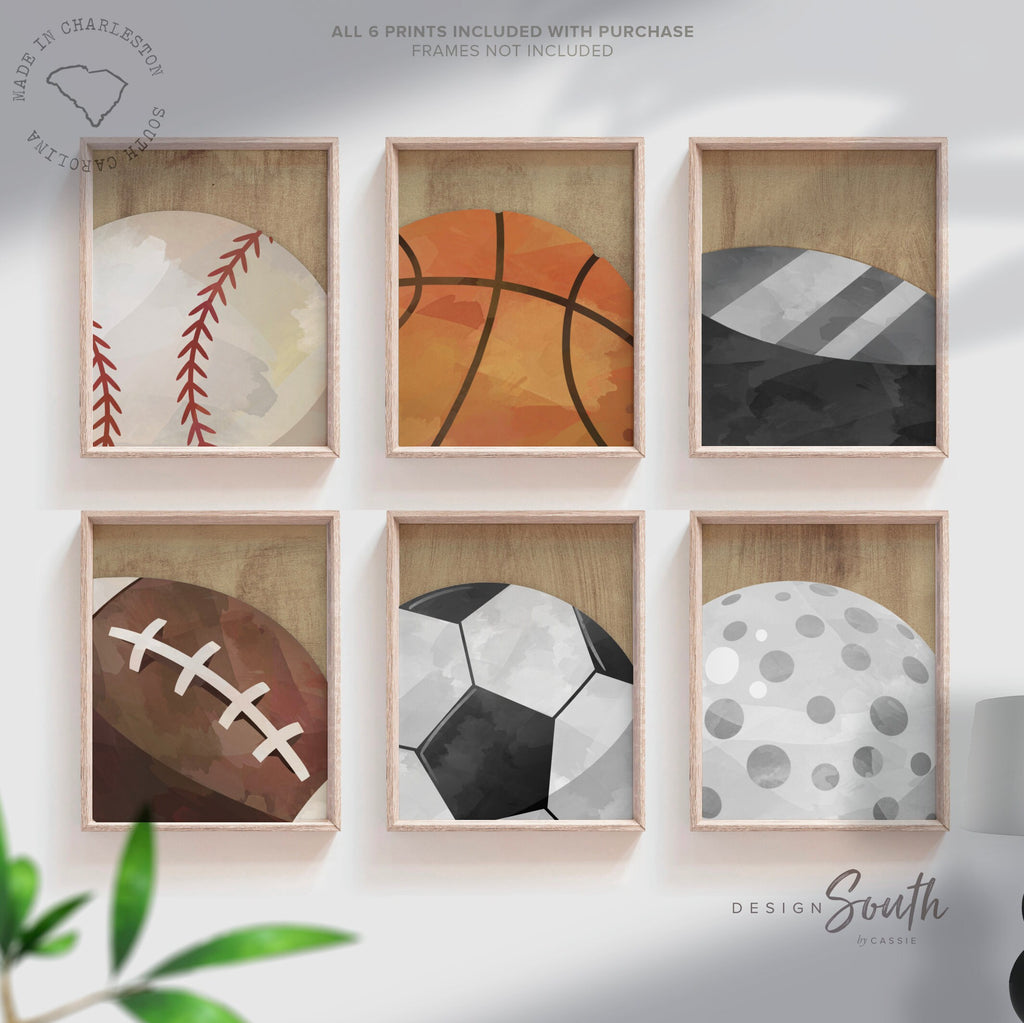 Industrial collection kids room sports decor, modern sports nursery art, industrial kids playroom decor, gift for boy sports theme, kid room