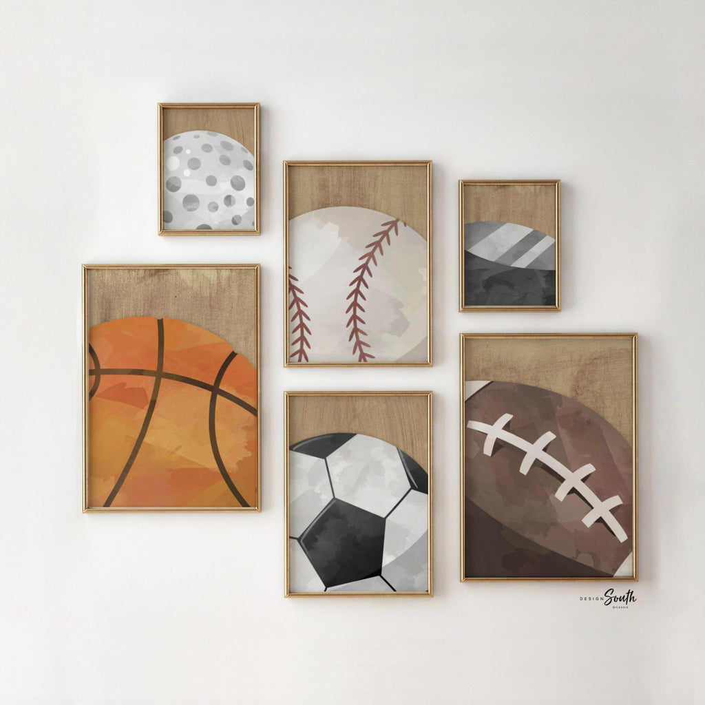 Industrial collection kids room sports decor, modern sports nursery art, industrial kids playroom decor, gift for boy sports theme, kid room