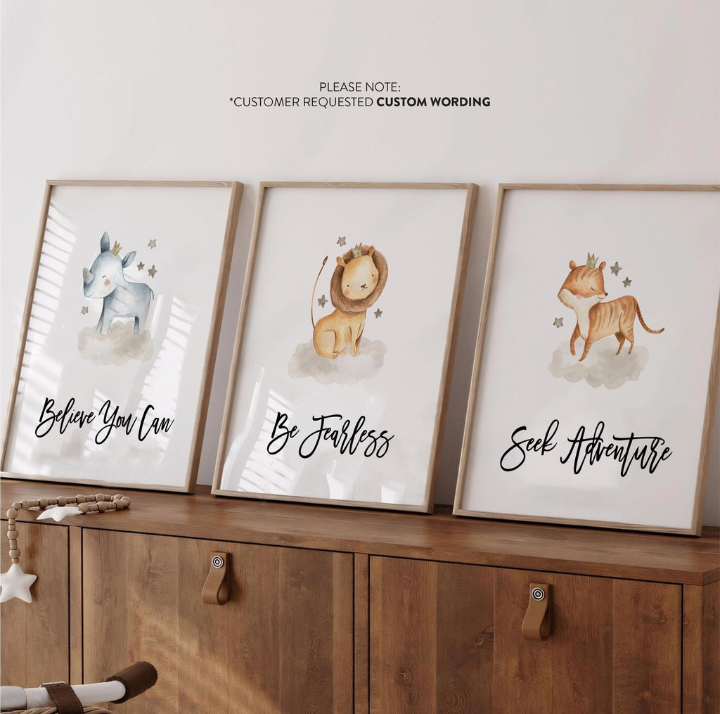 Cute baby animals for nursery, animals safari nursery art, watercolor baby animals, farm animal room wall art collection set prints, animals