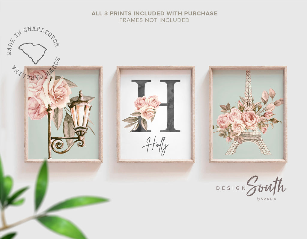 Paris shower gift, paris france eiffel tower nursery theme art print, baby nursery paris, custom paris theme nursery art, chic nursery decor