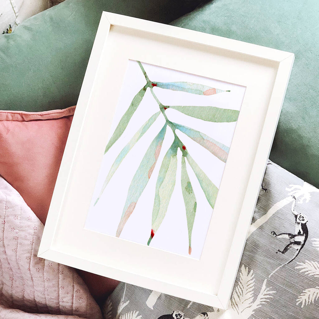 Girls nursery decor, tropical leaf flamingo decor, girls nursery tropical theme, girls bedroom theme, pink tropics nursery flamingo baby art