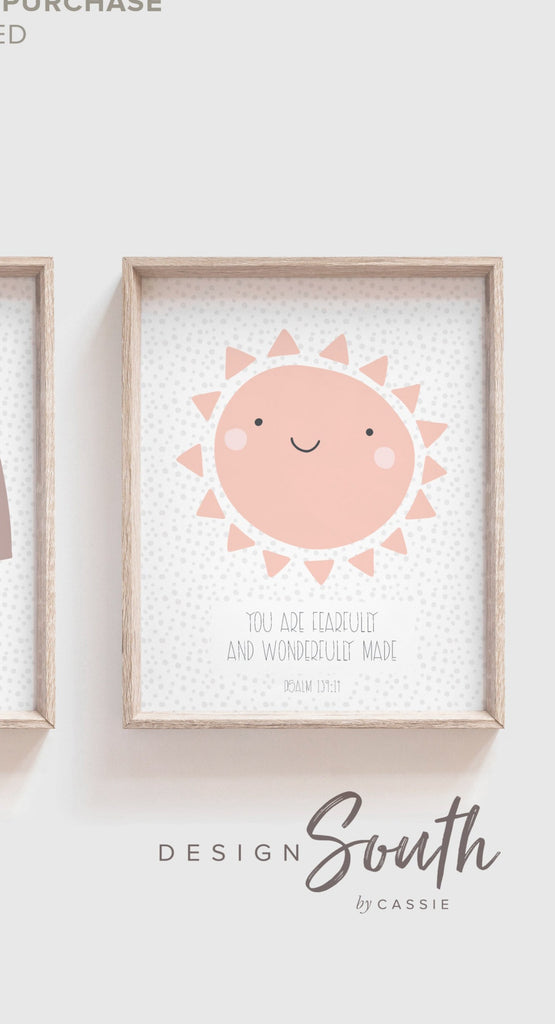 Christian nursery wall decor, bible verse wall art, nursery bible wall art, church nursery room decor, christian nursery or bedroom wall art