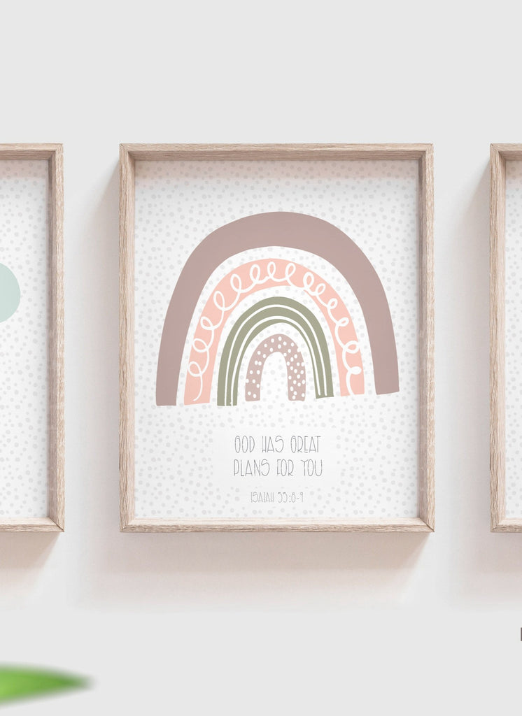 Christian nursery wall decor, bible verse wall art, nursery bible wall art, church nursery room decor, christian nursery or bedroom wall art