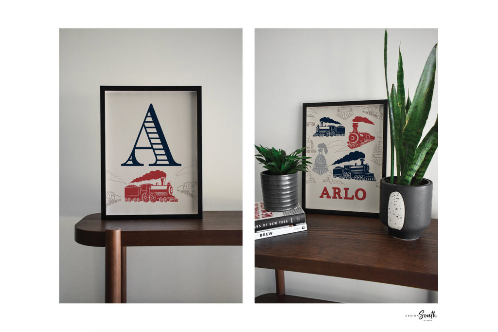 Kids trains and trucks, boys train room, boys train themed bedroom, little boys rooms, kids bedroom, train nursery, child room decorating