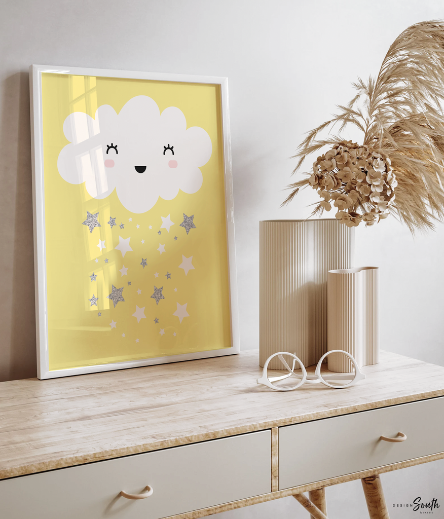 Yellow blue boy/girl twin wall art, twin nursery art, twin baby art, art for twins, wall decor twins, girl boy twin nursery, boy girl twins